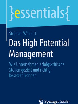 cover image of Das High Potential Management